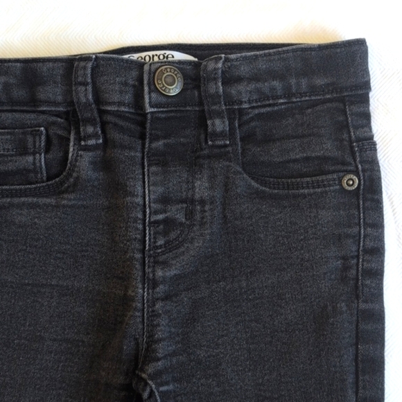 george faded black skinny denim jeans 2T toddler girls - Picture 3 of 8